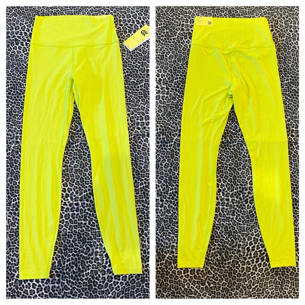 All In Motion Lime Green Leggings Sports Bra Ultra High Rise Everyday Soft NWT - Picture 4 of 15